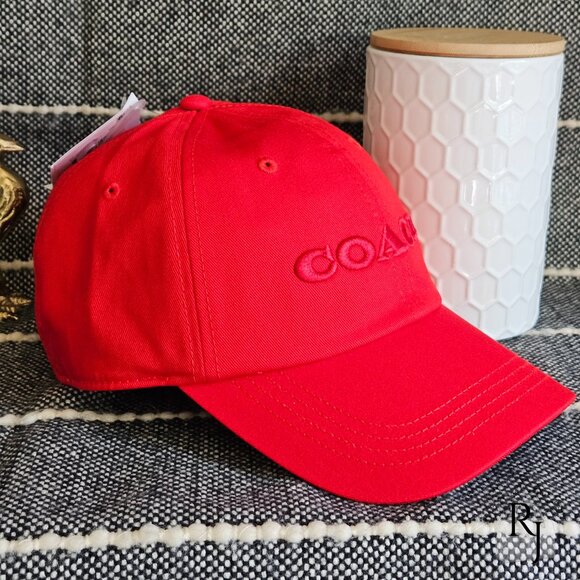 Coach Women’s Baseball Hat – Red | NWT - Picture 2 of 10
